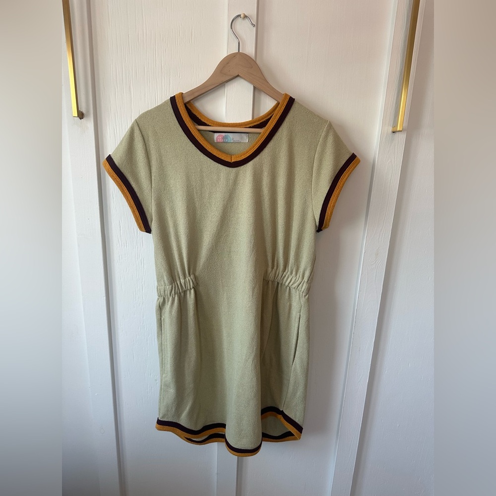 Free People Retro Vibes Mini Dress in Opal Silk, Size Large - Picture 3 of 13